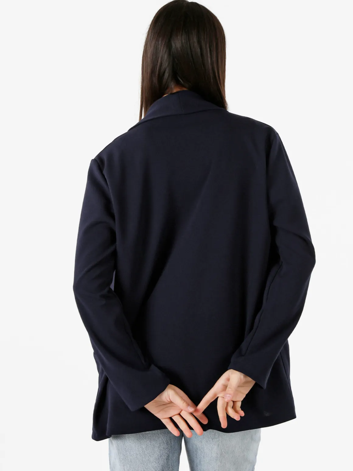 Top Trendy Blazer donna aperto - blu scuro