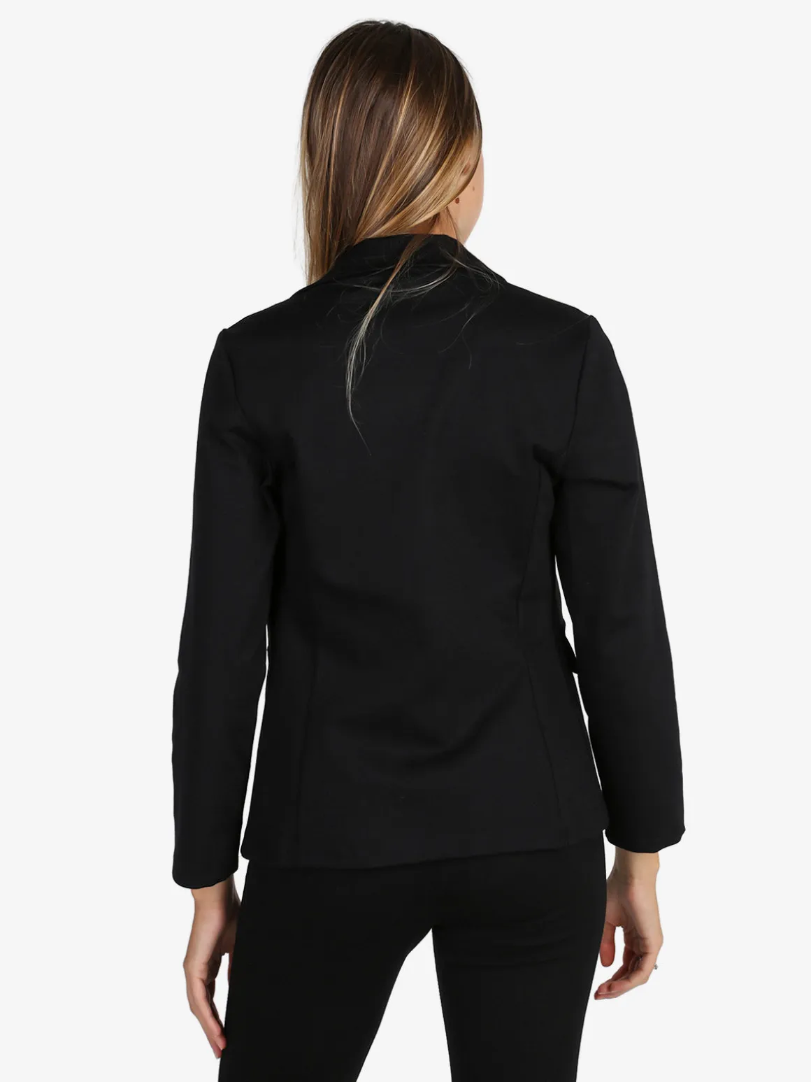 Top Trendy Blazer donna mono bottone - nero