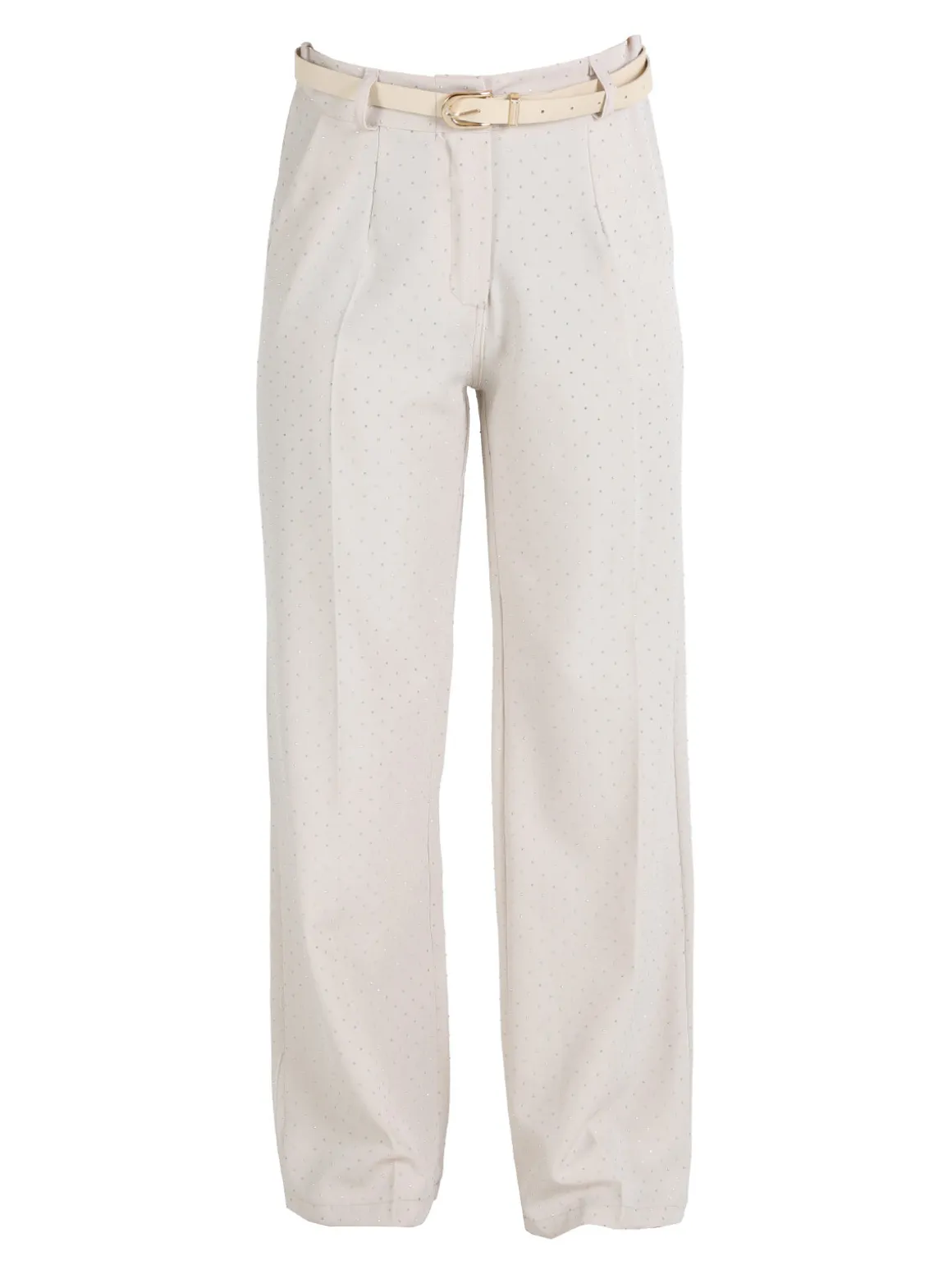 Top Trendy Pantaloni donna a gamba larga con strass