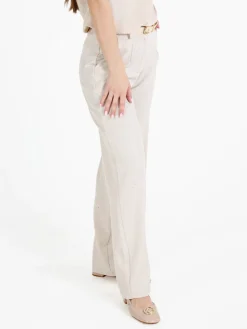 Top Trendy Pantaloni donna a gamba larga con strass
