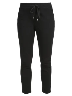 Top Trendy Pantaloni donna jogger con coulisse - nero