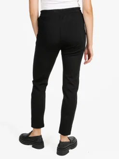 Top Trendy Pantaloni donna jogger con coulisse - nero