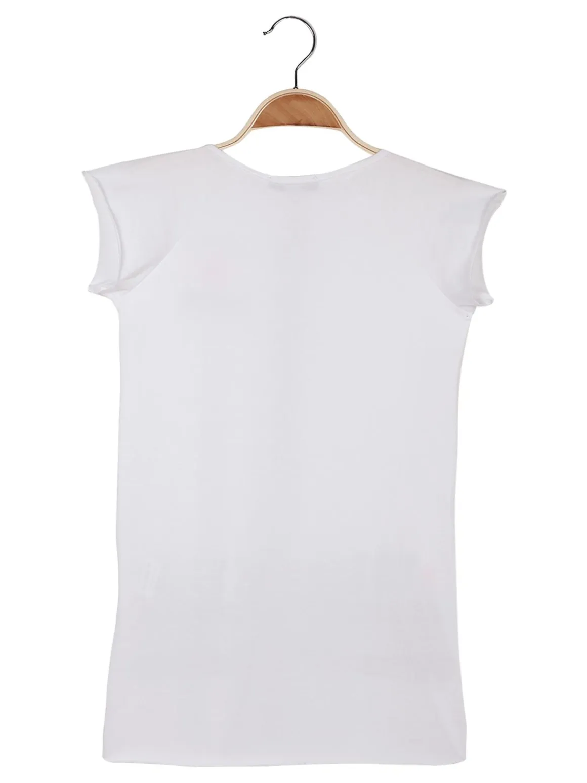 Trend 24 Vestito a maniche corte con stampa scritte