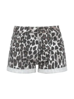 Trendy.Ing Shorts donna maculati con risvolto