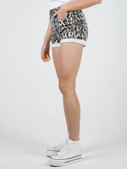 Trendy.Ing Shorts donna maculati con risvolto