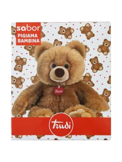 Trudi Pigiama lungo da bambina in cotone - rosa