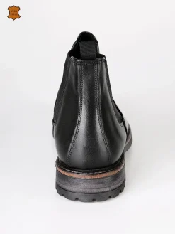 Tusichevali Stivaletti chelsea in pelle nero
