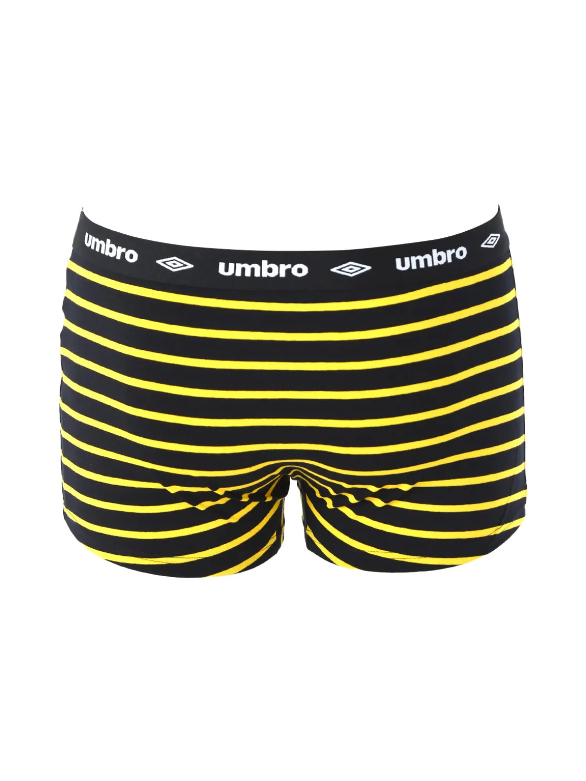 Umbro Boxer da uomo rigati in cotone elasticizzato - giallo