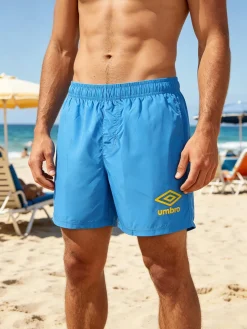 Umbro Boxer mare da uomo con logo - azzurro