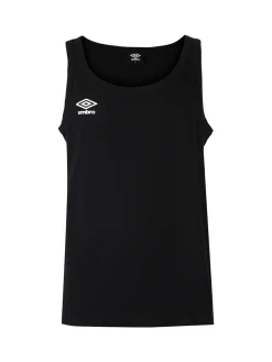 Umbro Canotta girocollo da uomo in cotone con logo - nero