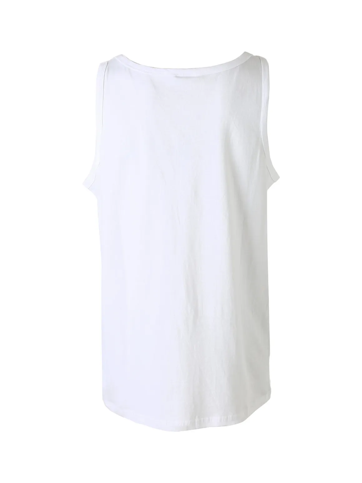 Umbro Canotta girocollo da uomo in cotone con logo - bianco