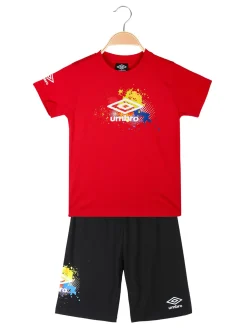 Umbro Completo corto da bambino in cotone con t-shirt e bermuda