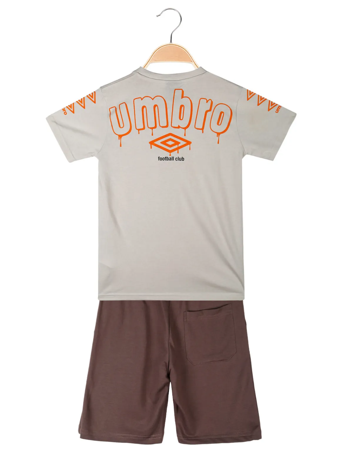 Umbro Completo corto da ragazzo in cotone con t-shirt e bermuda