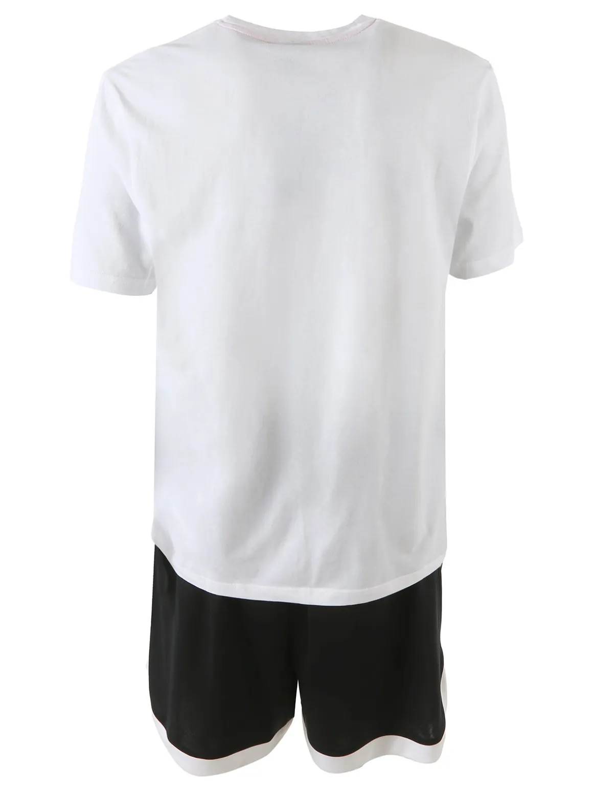 Umbro Completo corto da uomo con logo t-shirt in cotone e bermuda sportivi - bianco