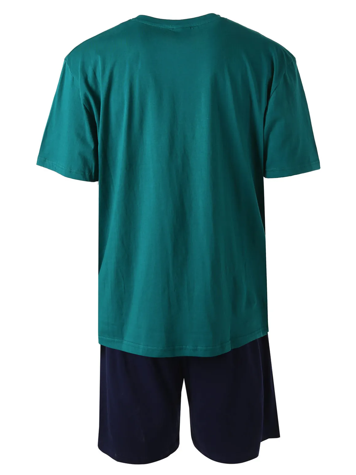 Umbro Completo corto da uomo sportivo in cotone con t-shirt e bermuda - verde