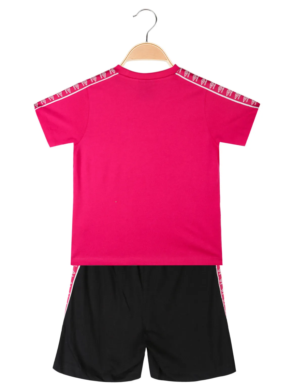 Umbro Completo corto 2 pezzi in cotone da ragazza con t-shirt e shorts