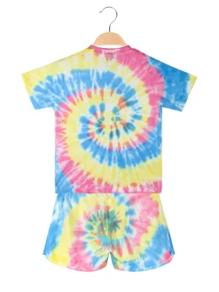 Umbro Completo corto 2 pezzi in cotone da ragazza con t-shirt e shorts