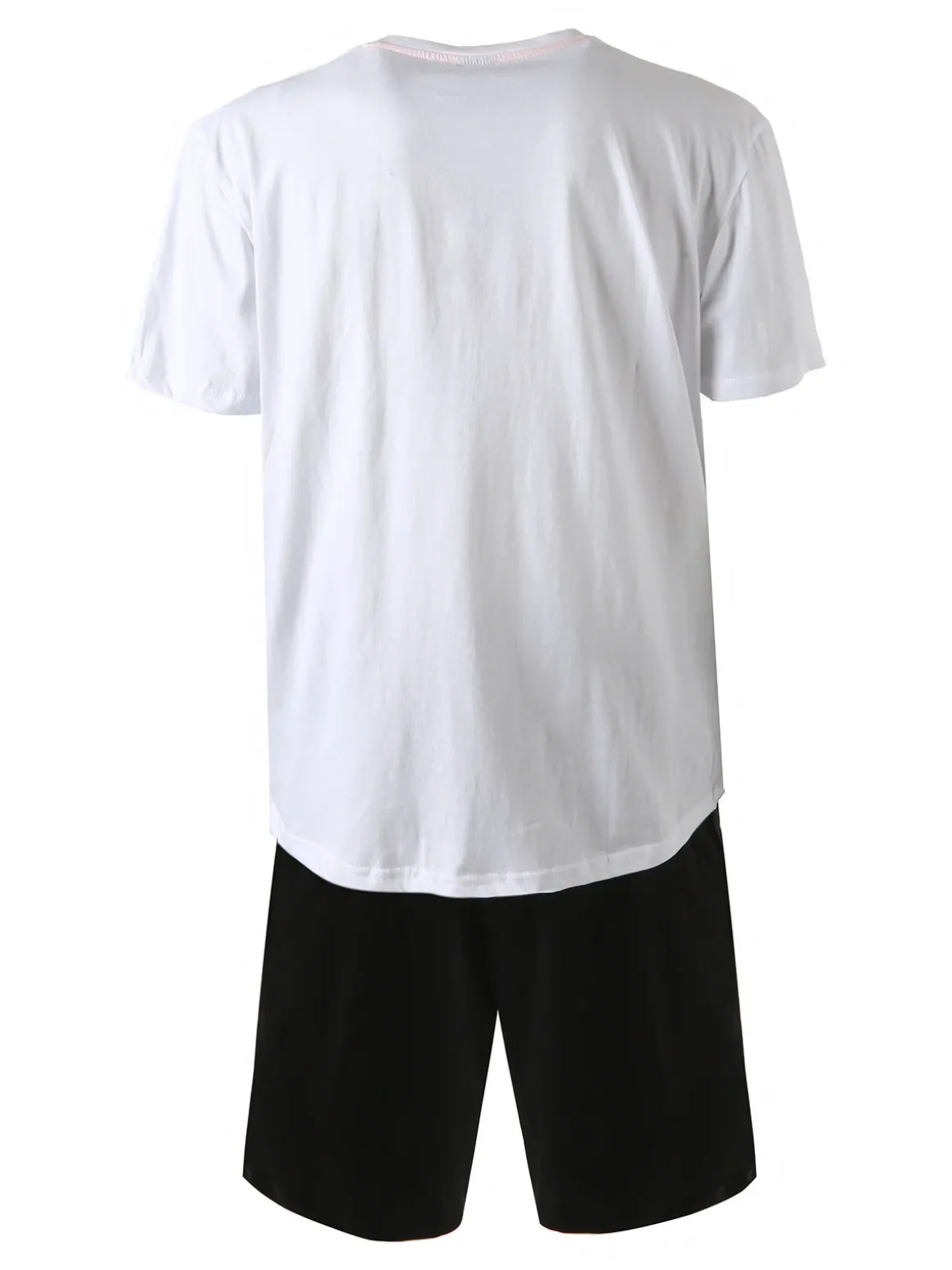 Umbro Completo corto sportivo da uomo in cotone con t-shirt e bermuda - bianco