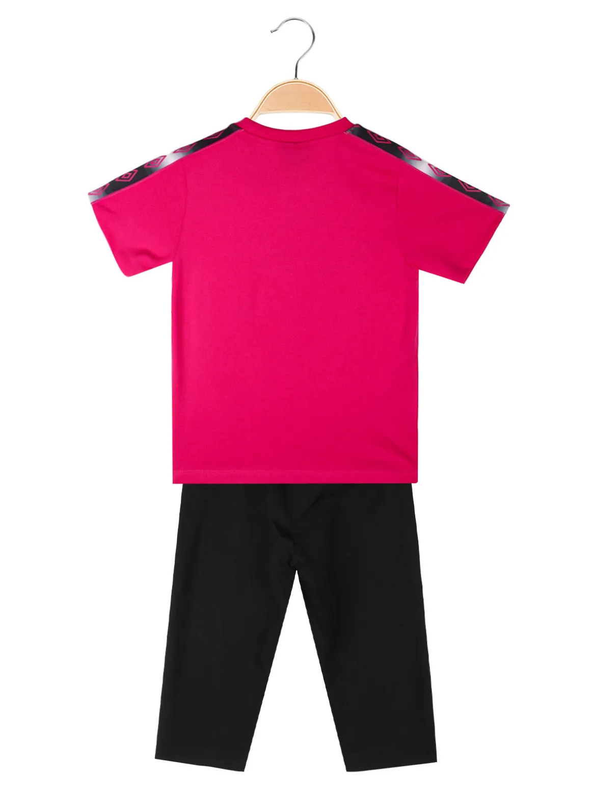 Umbro Completo 2 pezzi in cotone da ragazza con t-shirt e leggins