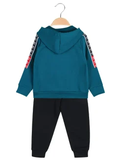 Umbro Completo tuta da neonato 2 pezzi con cappuccio e zip - ottanio