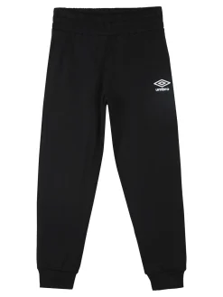 Umbro Completo tuta da ragazza 2 pezzi con cappuccio e zip - nero