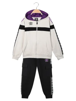 Umbro Completo tuta da ragazzo con cappuccio e zip