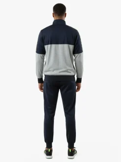 Umbro Completo tuta da uomo 2 pezzi full zip in misto cotone - blu scuro
