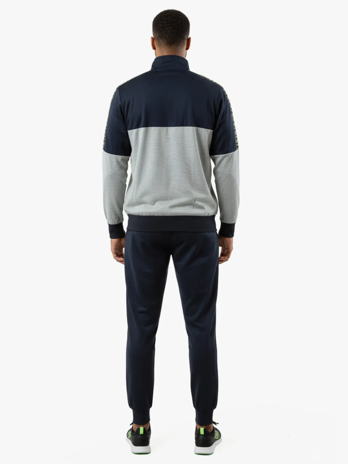 Umbro Completo tuta da uomo 2 pezzi full zip in misto cotone - blu scuro