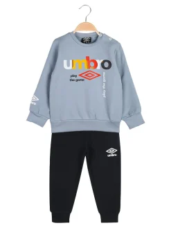 Umbro Completo tuta 2 pezzi da neonato in felpa con logo - ghiaccio