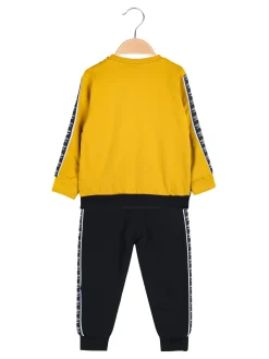 Umbro Completo tuta 2 pezzi da neonato in felpa con logo - giallo