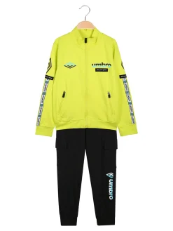 Umbro Completo tuta 2 pezzi da ragazzo full zip con pantaloni cargo - mela