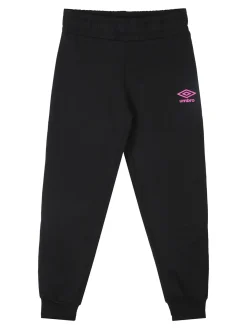 Umbro Completo tuta 2 pezzi da ragazza con interno felpato e stampa logo - nero