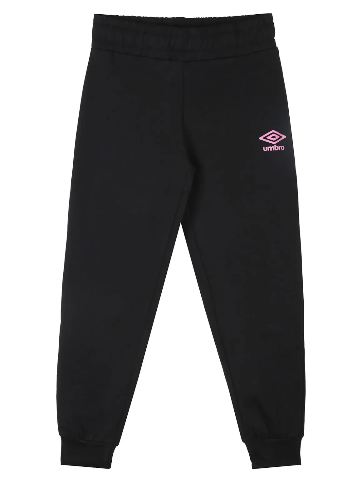 Umbro Completo tuta 2 pezzi da ragazza con interno felpato e stampa logo - panna