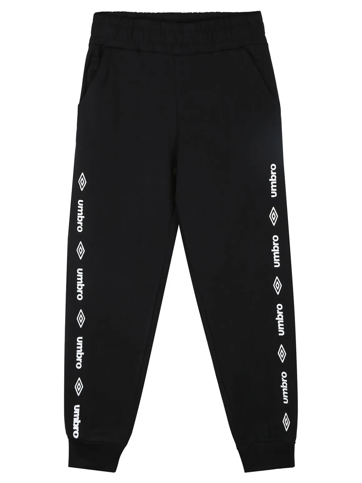 Umbro Completo tuta 2 pezzi da ragazzo con cappuccio e zip - nero