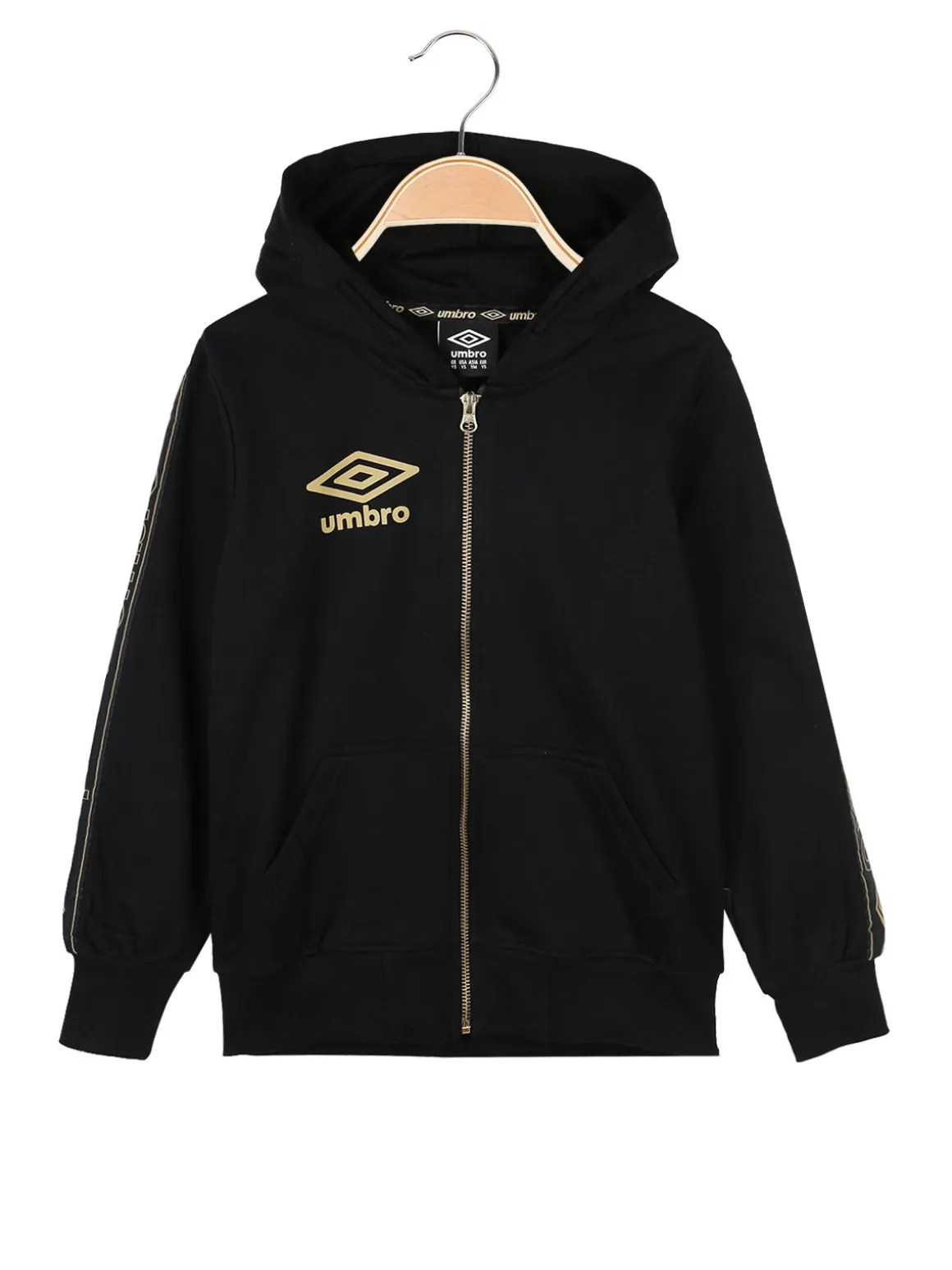 Umbro Felpa da ragazza con zip e cappuccio