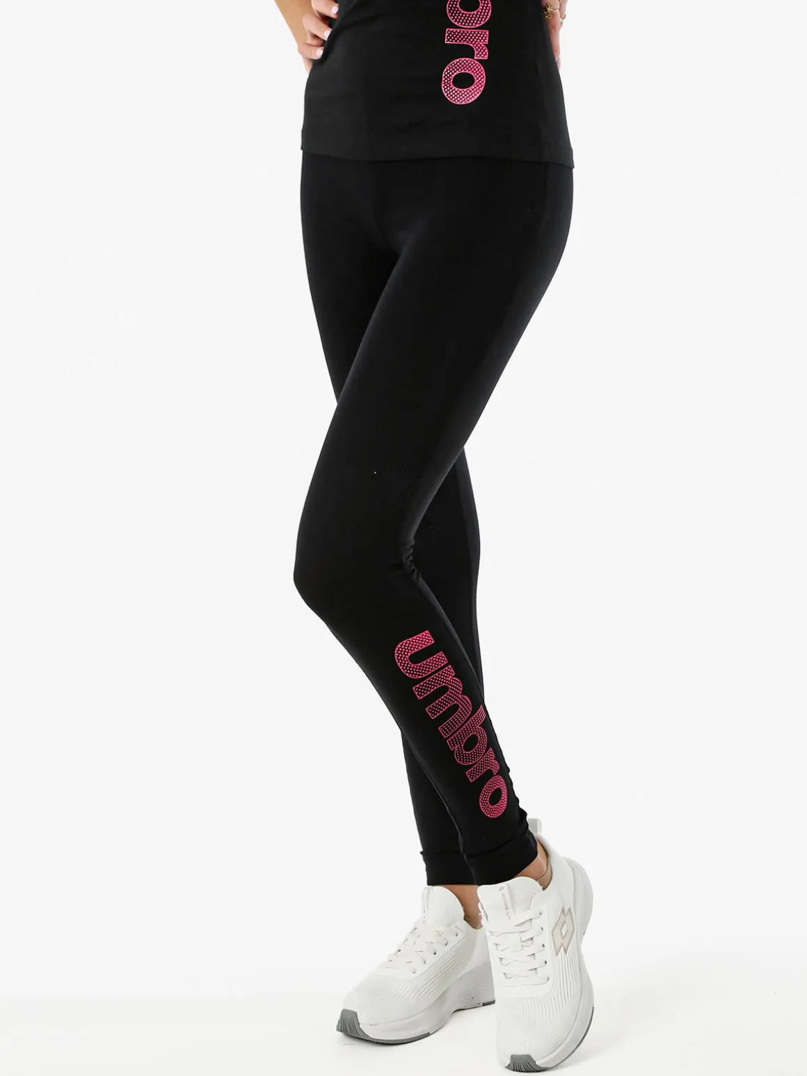 Umbro Leggings sportivi da donna con logo - fucsia
