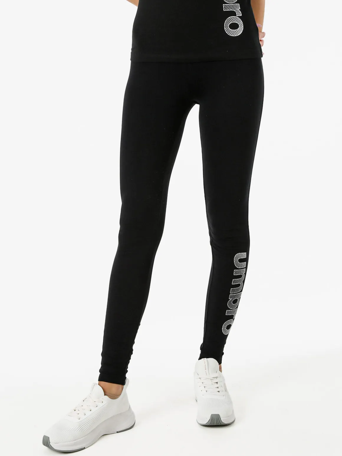 Umbro Leggings sportivi da donna con logo - bianco