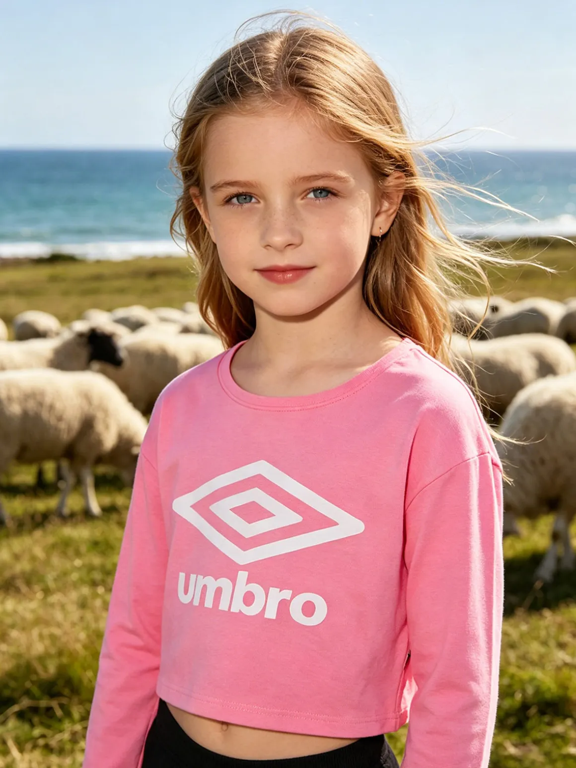 Umbro Maglia cropped da ragazza