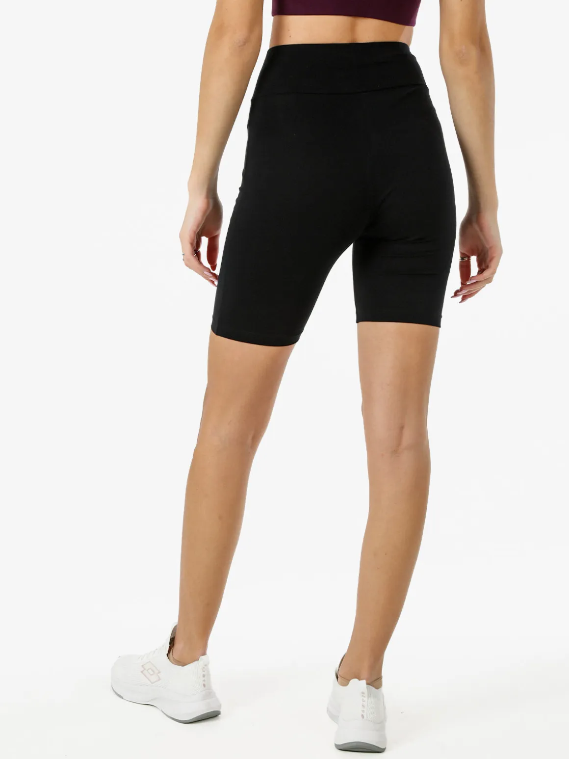 Umbro Shorts sportivi da donna in cotone elastico - nero