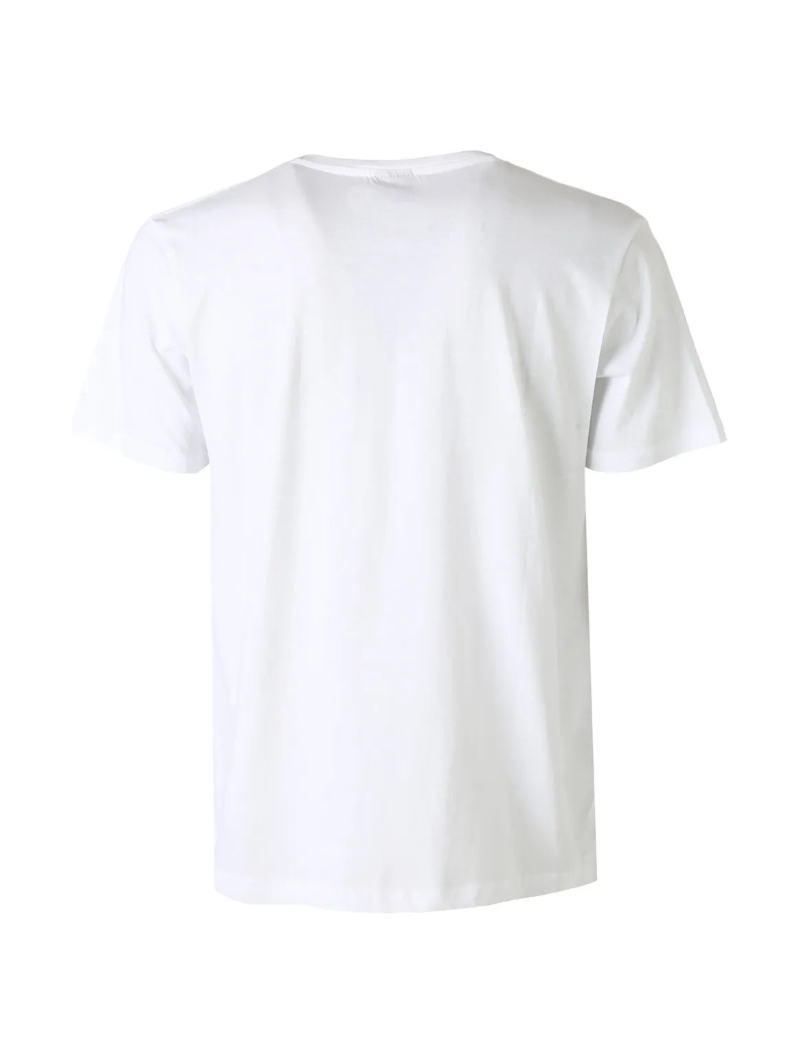 Umbro T-shirt girocollo da uomo in cotone con logo - bianco