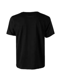 Umbro T-shirt girocollo da uomo in cotone con logo - nero