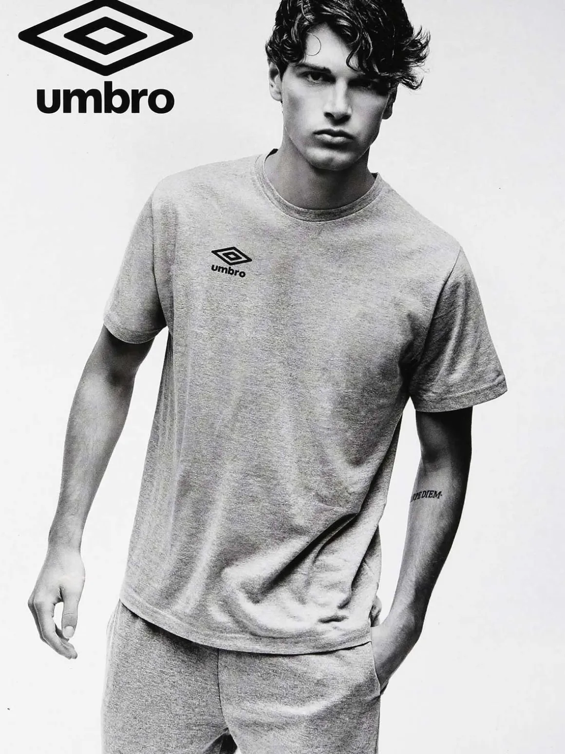 Umbro T-shirt uomo girocollo in cotone
