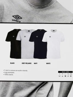 Umbro T-shirt uomo girocollo in cotone