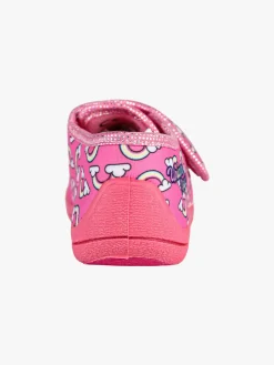 Unicorn Pantofole da bambina con strappo e luci - fucsia