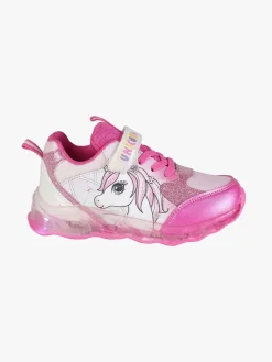 Unicorn Sneakers da bambina con strappo e luci