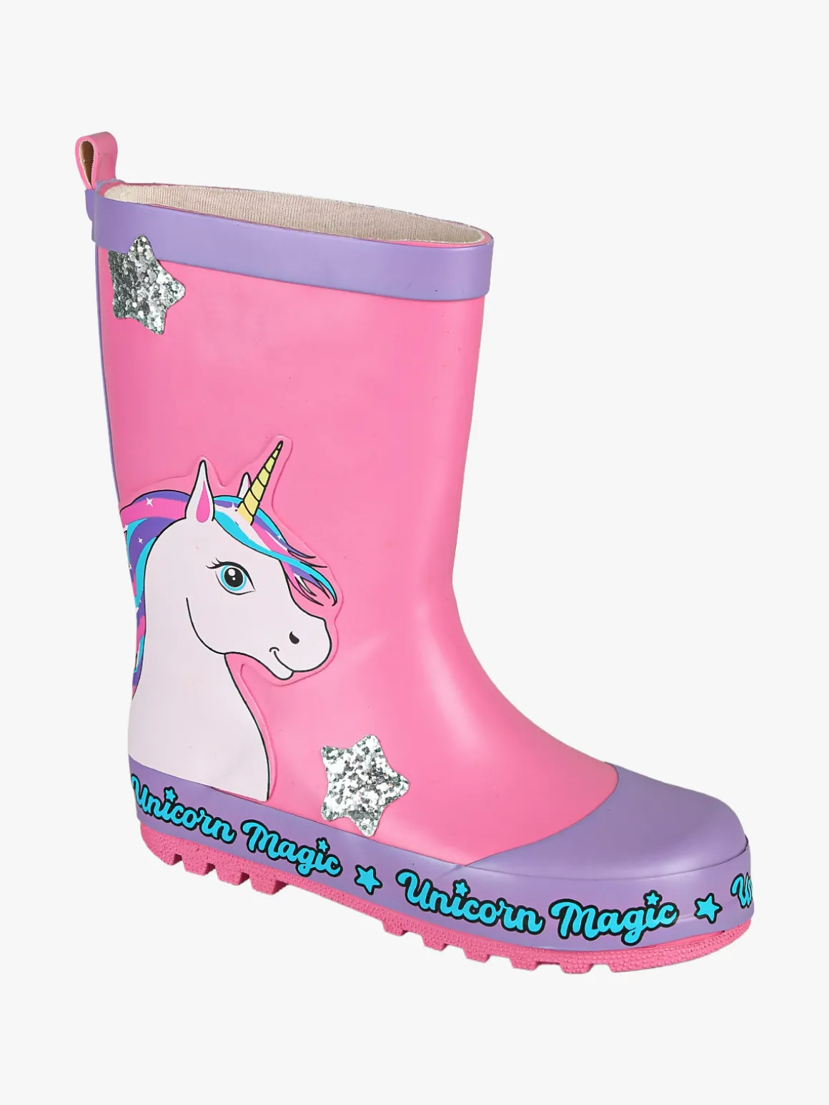 Unicorn Stivali pioggia da bambina - rosa