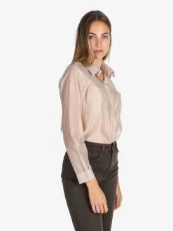 Unique Camicia donna a maniche lunghe - beige