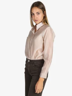 Unique Camicia donna a maniche lunghe - beige