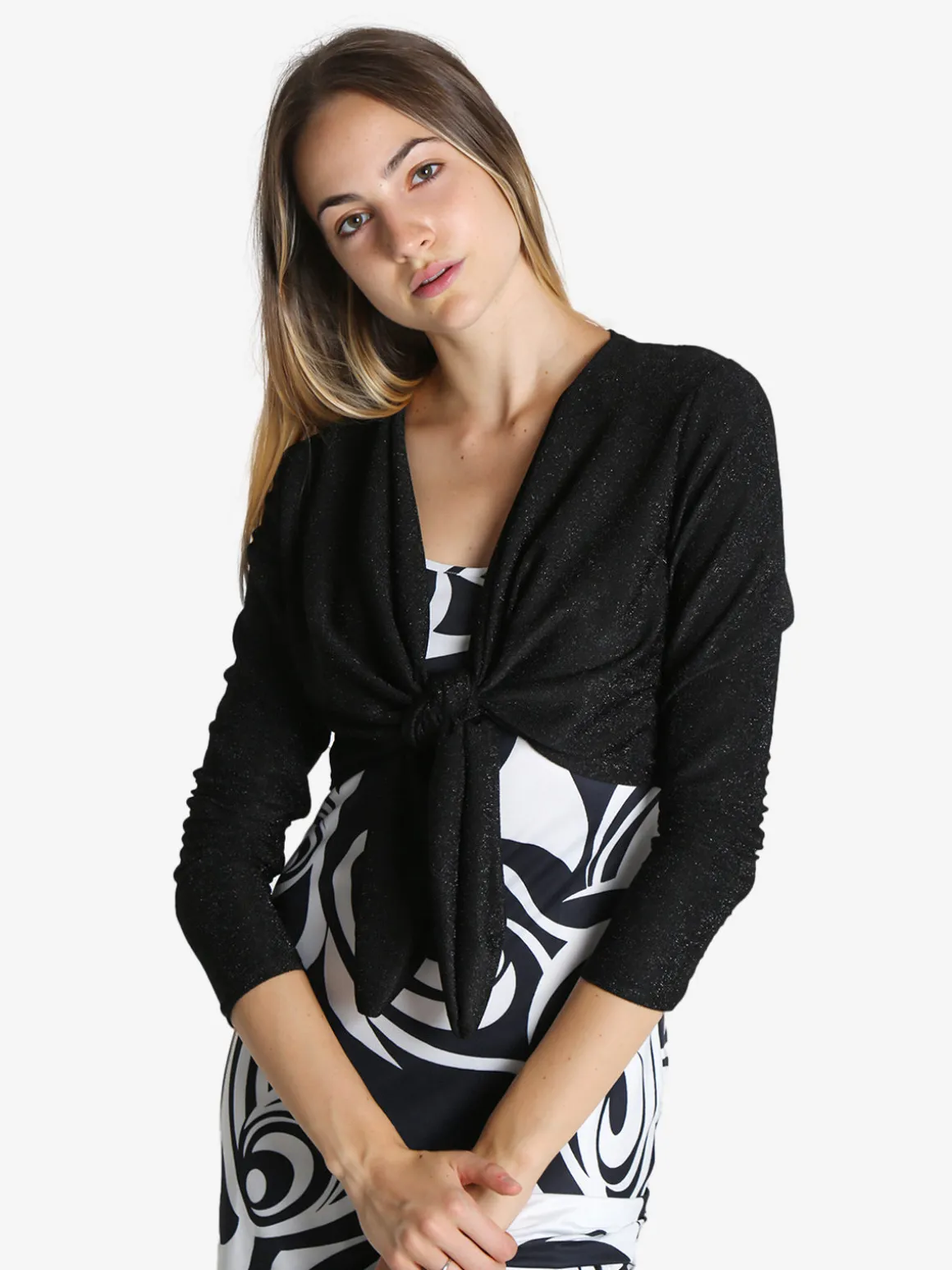 Unique Coprispalle donna a cuore in lurex