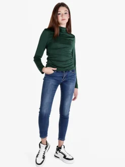 Unique Maglia donna accollata a maniche lunghe